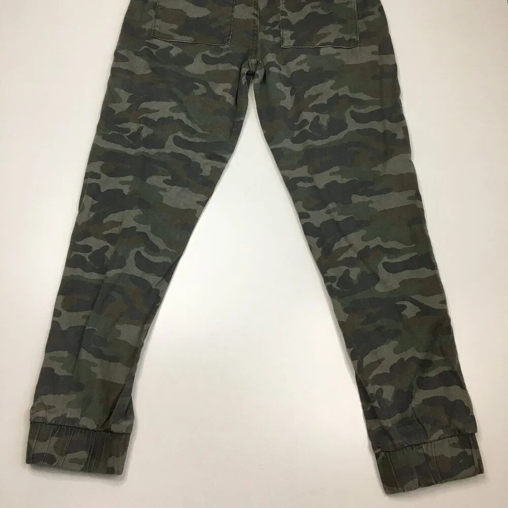 BELLA DAHL Anthropologie Green Mix Multi-Color Camo Print Jogger Pant - Picture 7 of 10